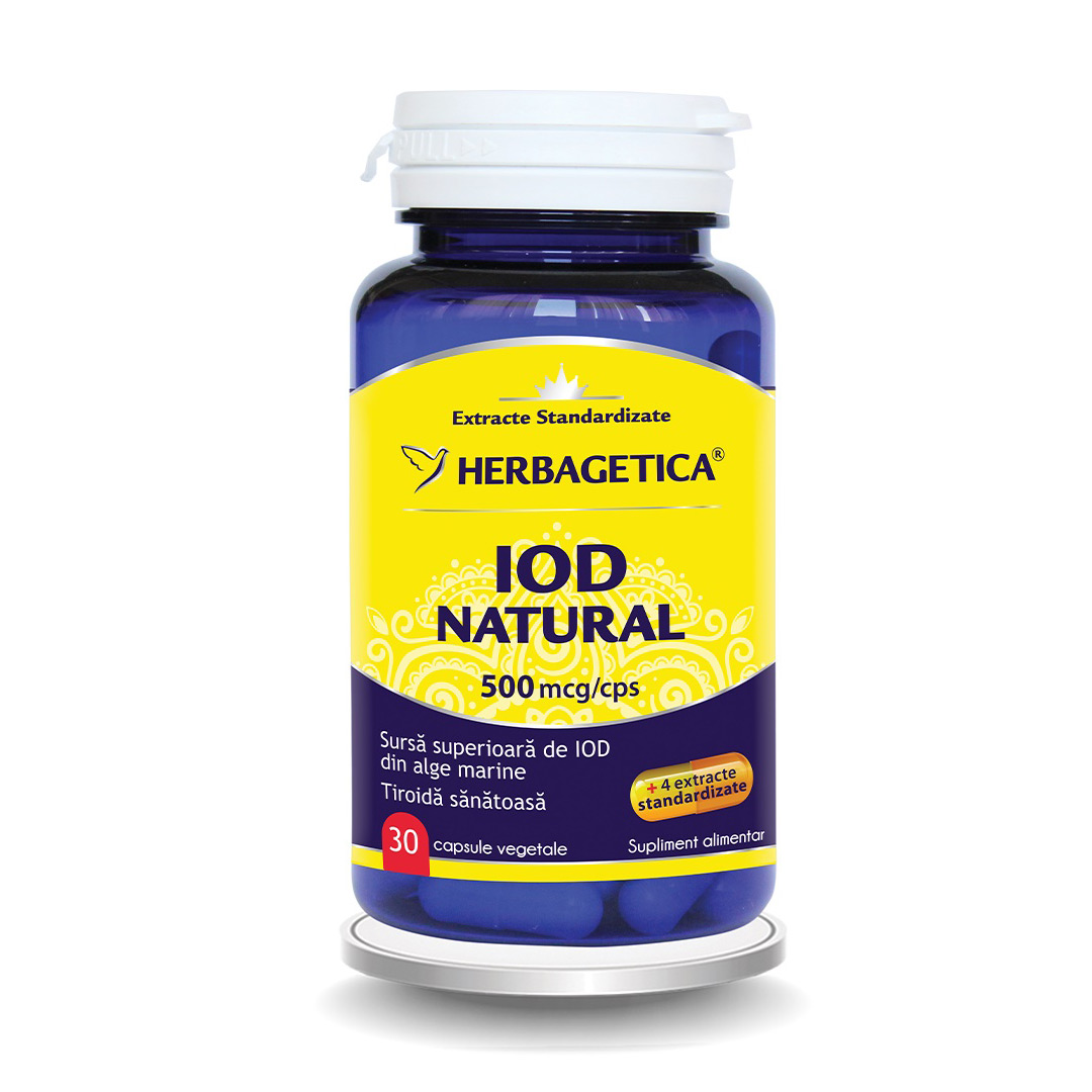 Iod Natural 500 mcg, 30 capsule, Herbagetica