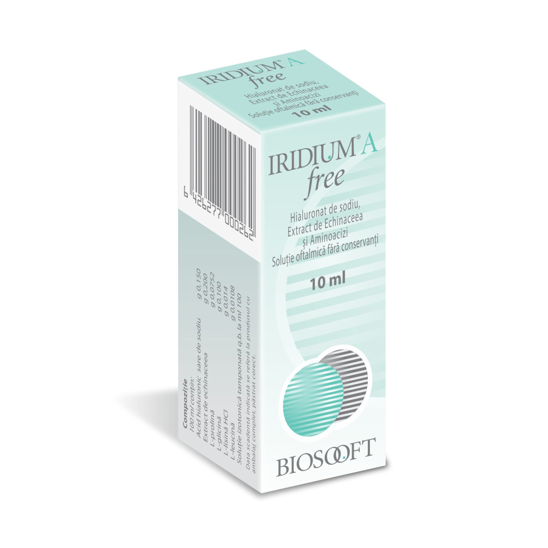 Iridium A Free solutie oftalmica, 10 ml, BioSooft Italia