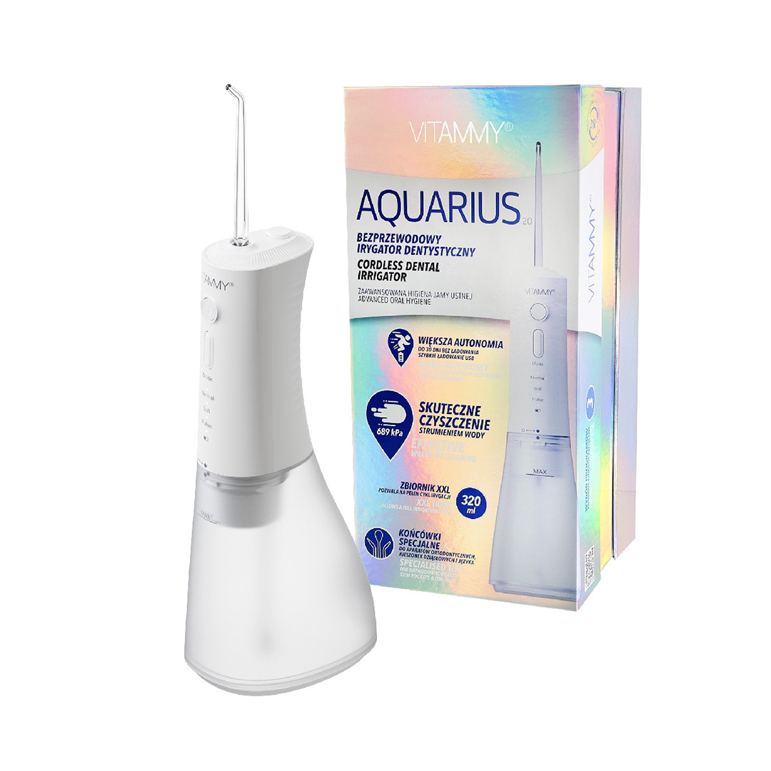 Irigator oral / dus bucal, alb, Vitammy Aquarius
