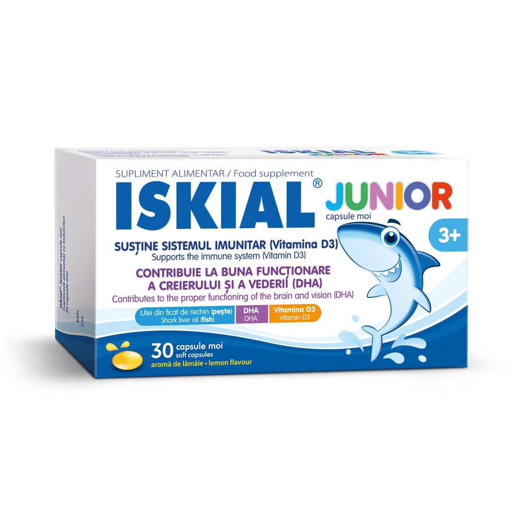 Iskial Junior 3 ani+, 30 capsule moi, USP