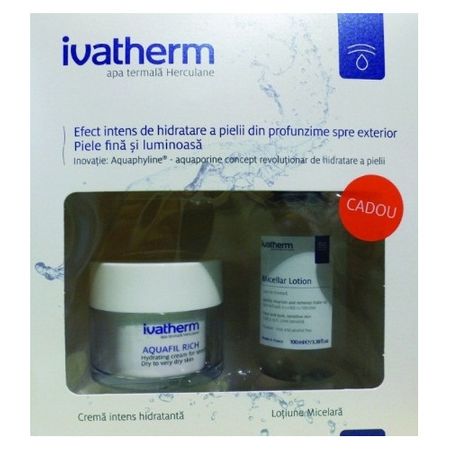 IVATHERM AQUAFIL RICH 50ml+Lotiune Micelara 100ml