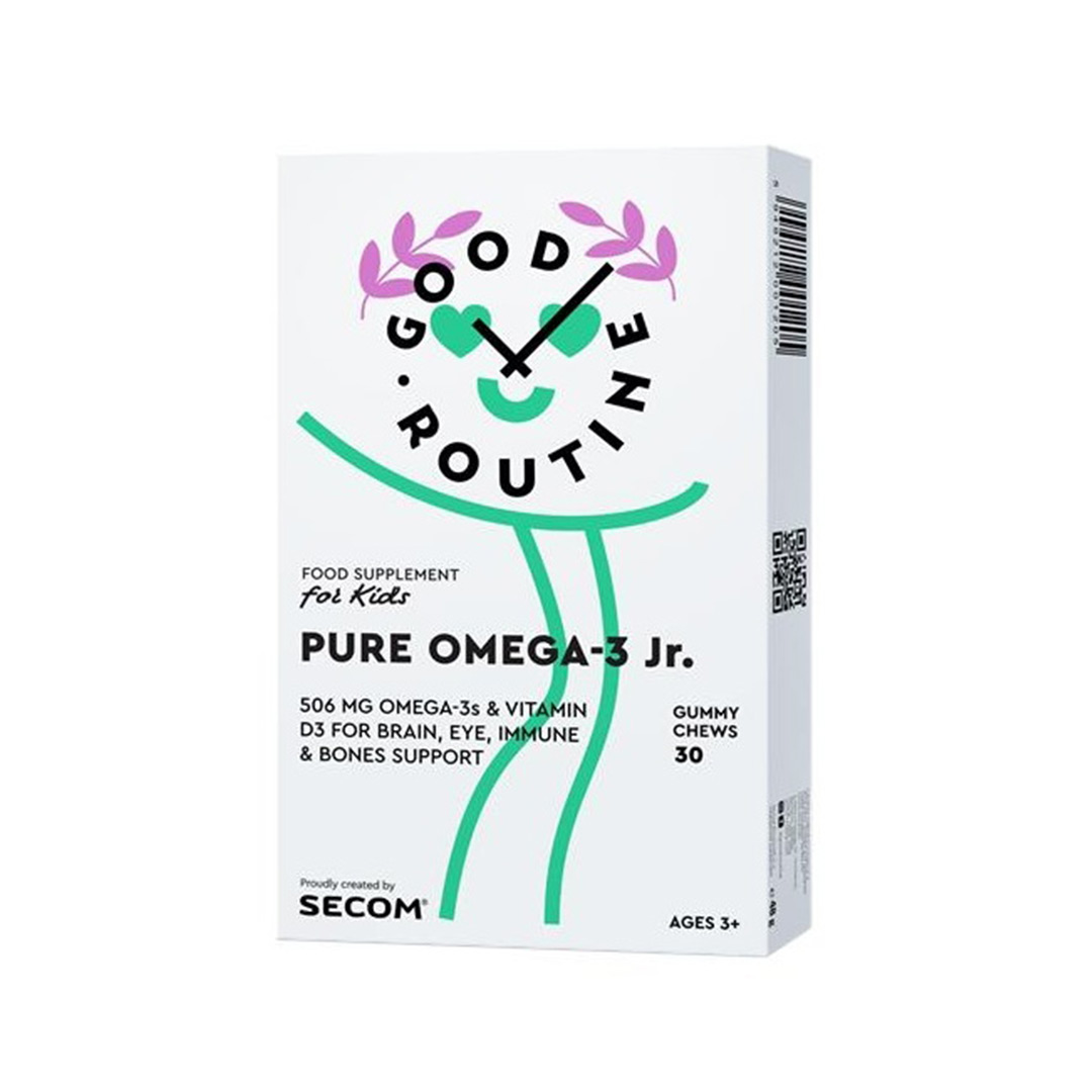 Jeleuri Pure Omega-3 Jr Good Routine, 30 jeleuri, Secom