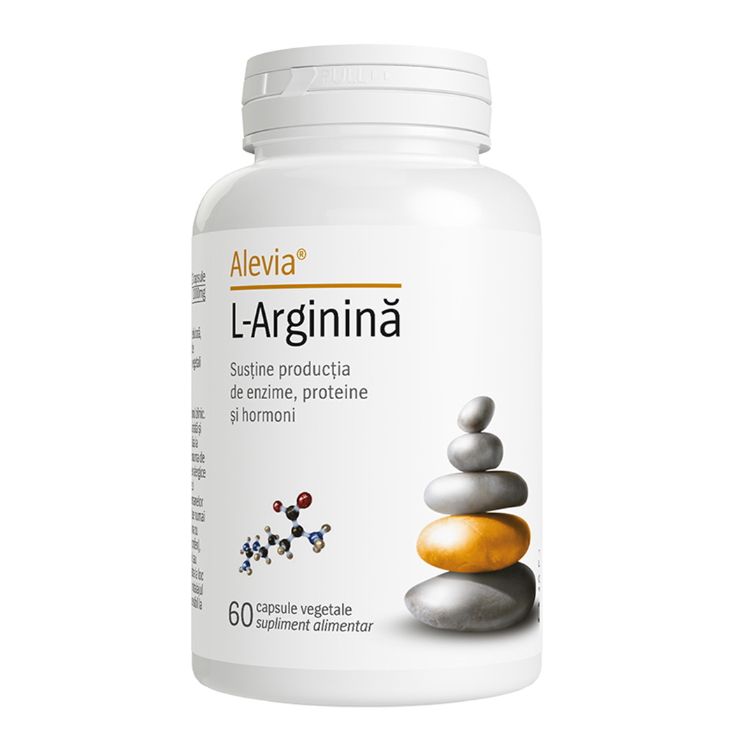 L-arginina, 60 capsule vegetale, Alevia