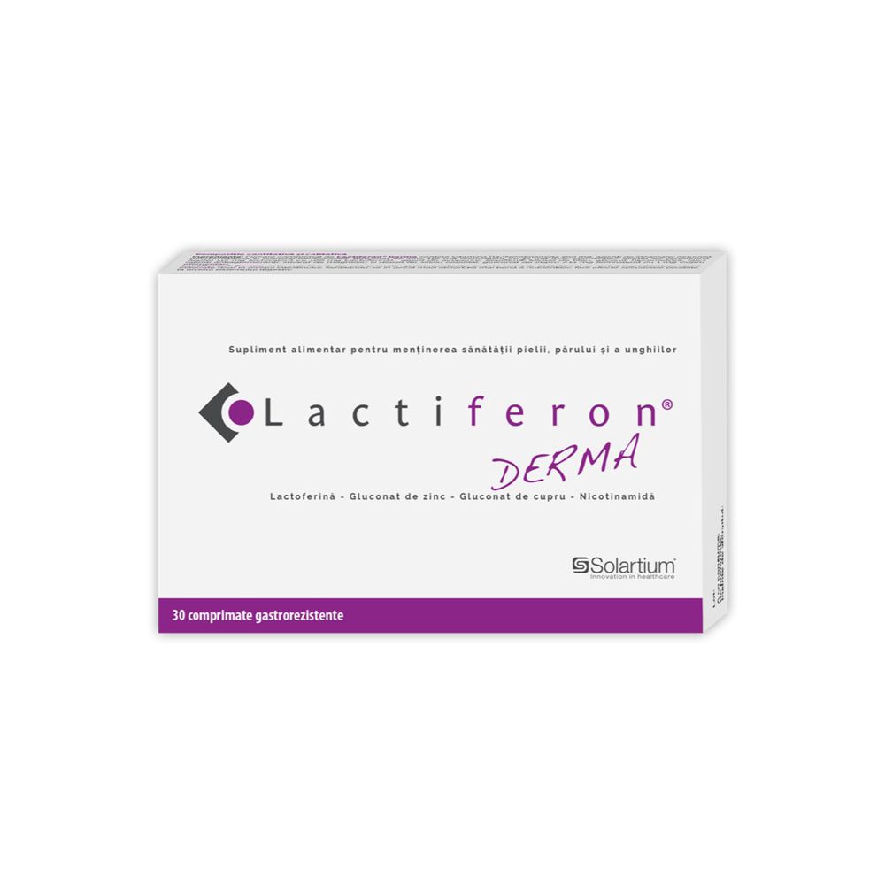 Lactiferon Derma, 30 comprimate, Solartium