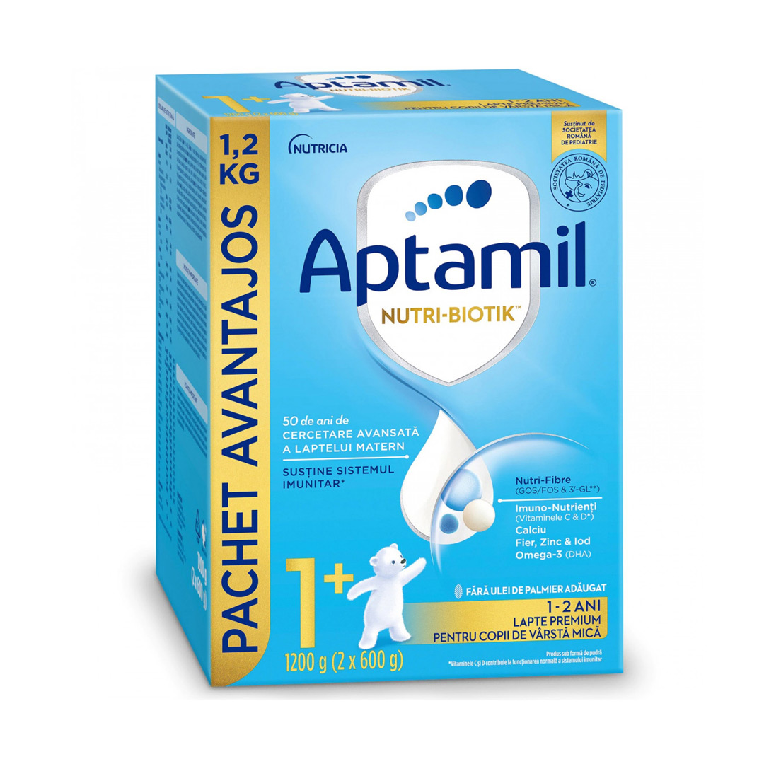 Lapte praf Aptamil Junior 1+, 1200 g