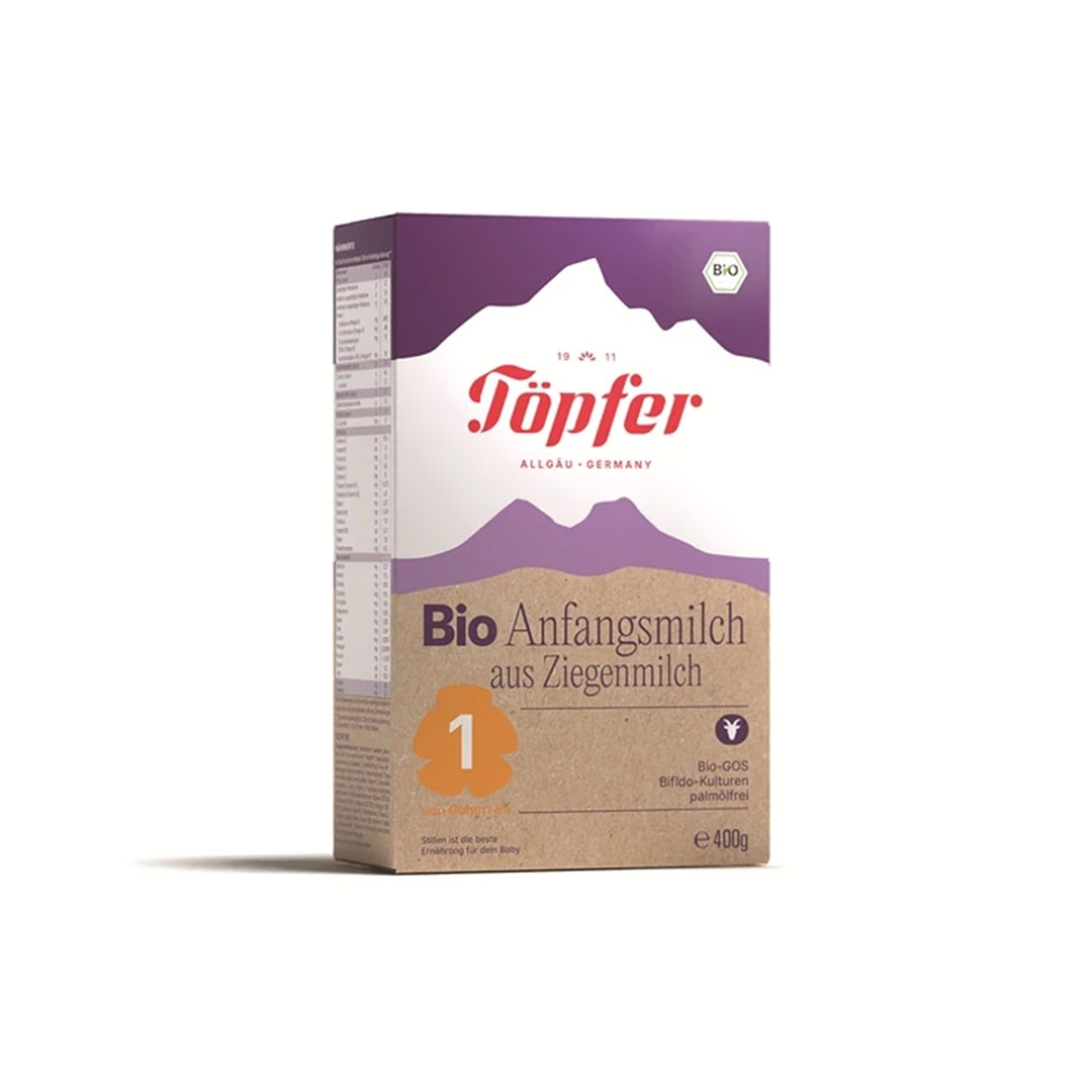 Lapte praf Bio de capra Formula 1, 400 g, Topfer