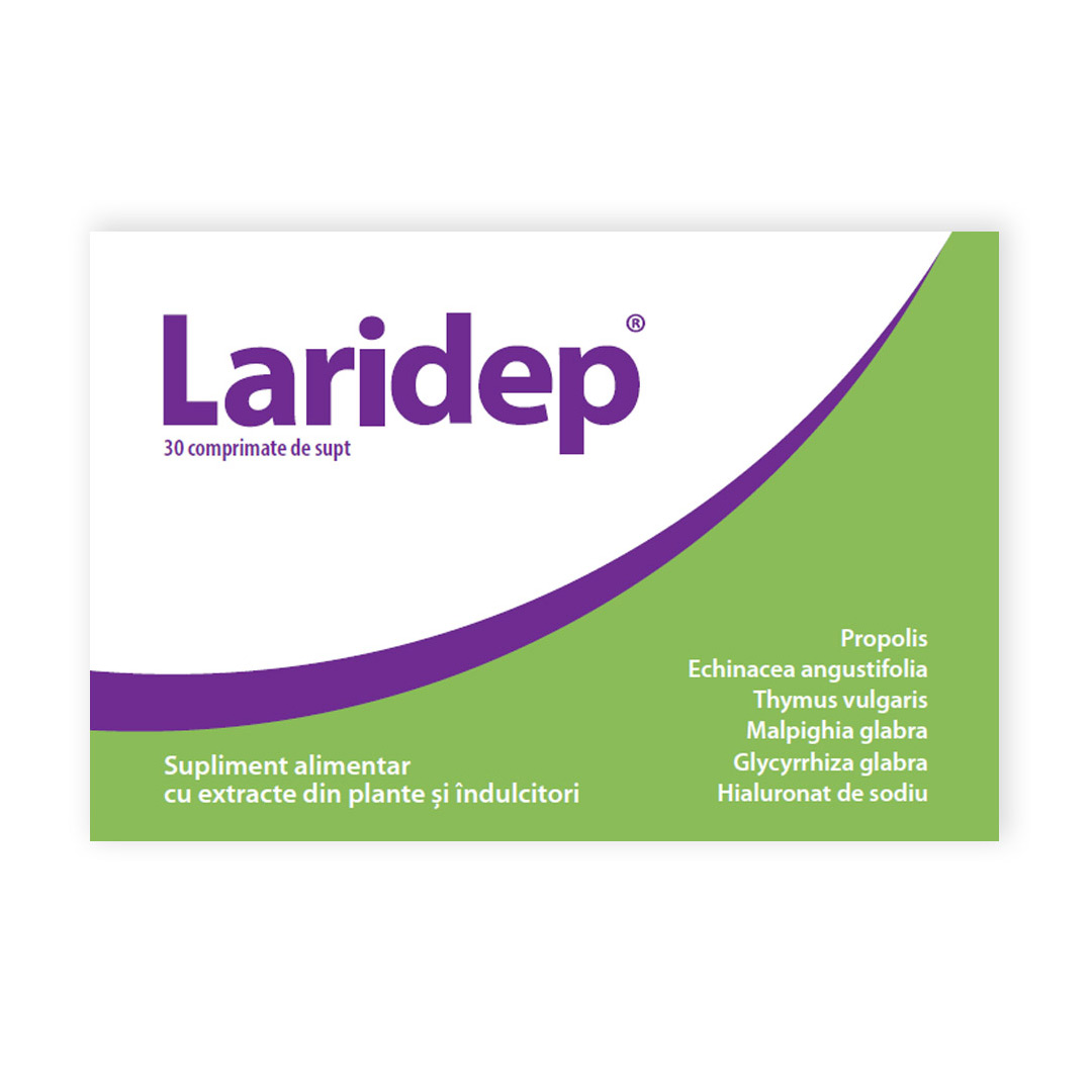 Laridep comprimate supt, 30 comprimate, Dr. Phyto