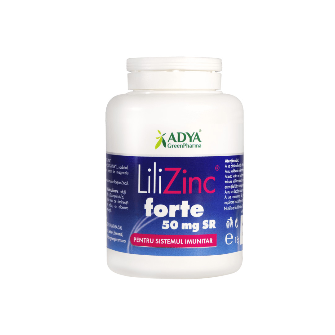 Lili Zinc 50 mg forte SR, 30 comprimate, Ayda Green Pharma