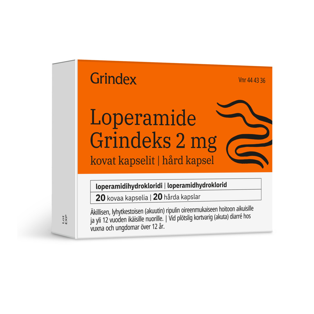 Loperamida grindeks 2 mg, 12 capsule,As grindeks