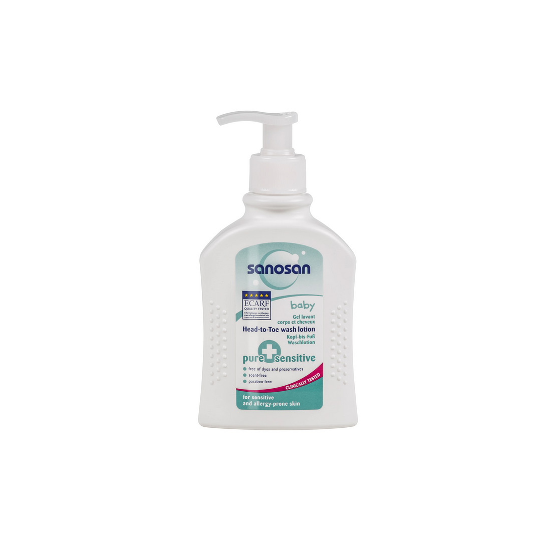 Lotiune de spalare Pure & Sensitive, 200 ml, Sanosan