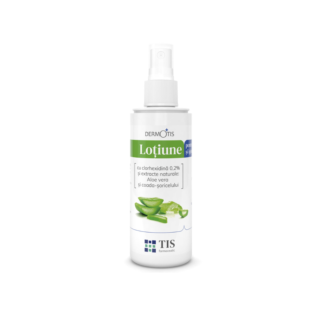 Lotiune DermoTIS cu extracte naturale si clorhexidina 0,2%, 110 ml