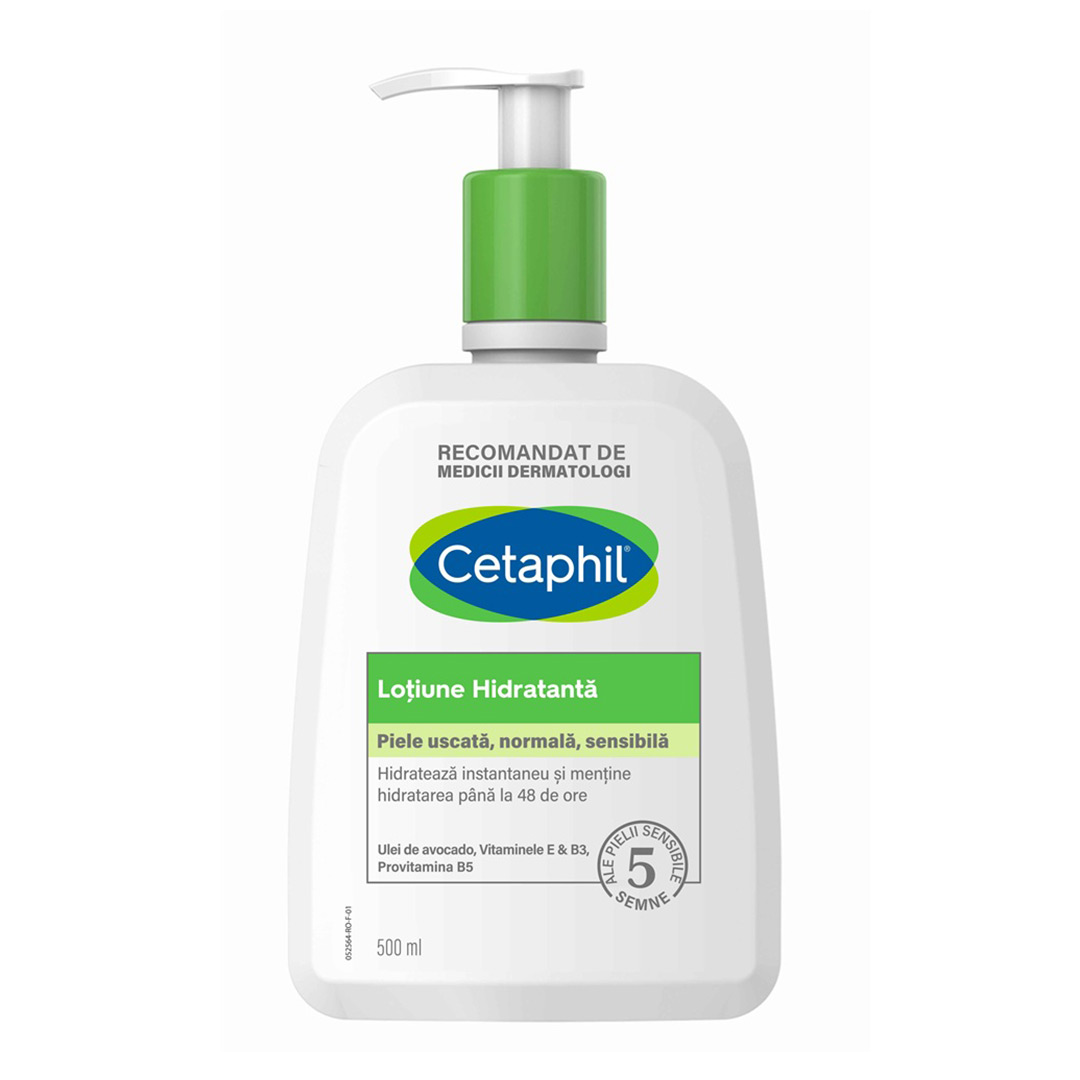 Lotiune hidratanta pentru fata si corp, 500 ml, Cetaphil
