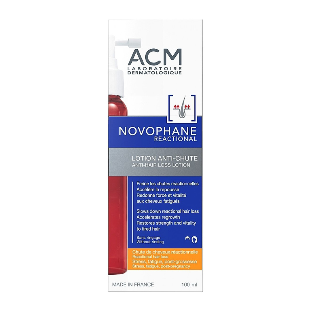 Lotiune impotriva caderii parului Novophane Reactional, 100 ml, ACM