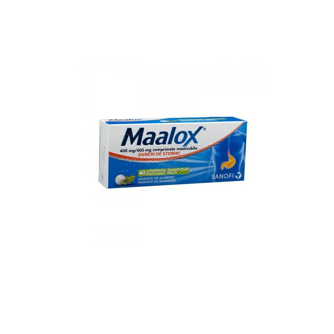 Maalox, 40 comprimate masticabile, Sanofi