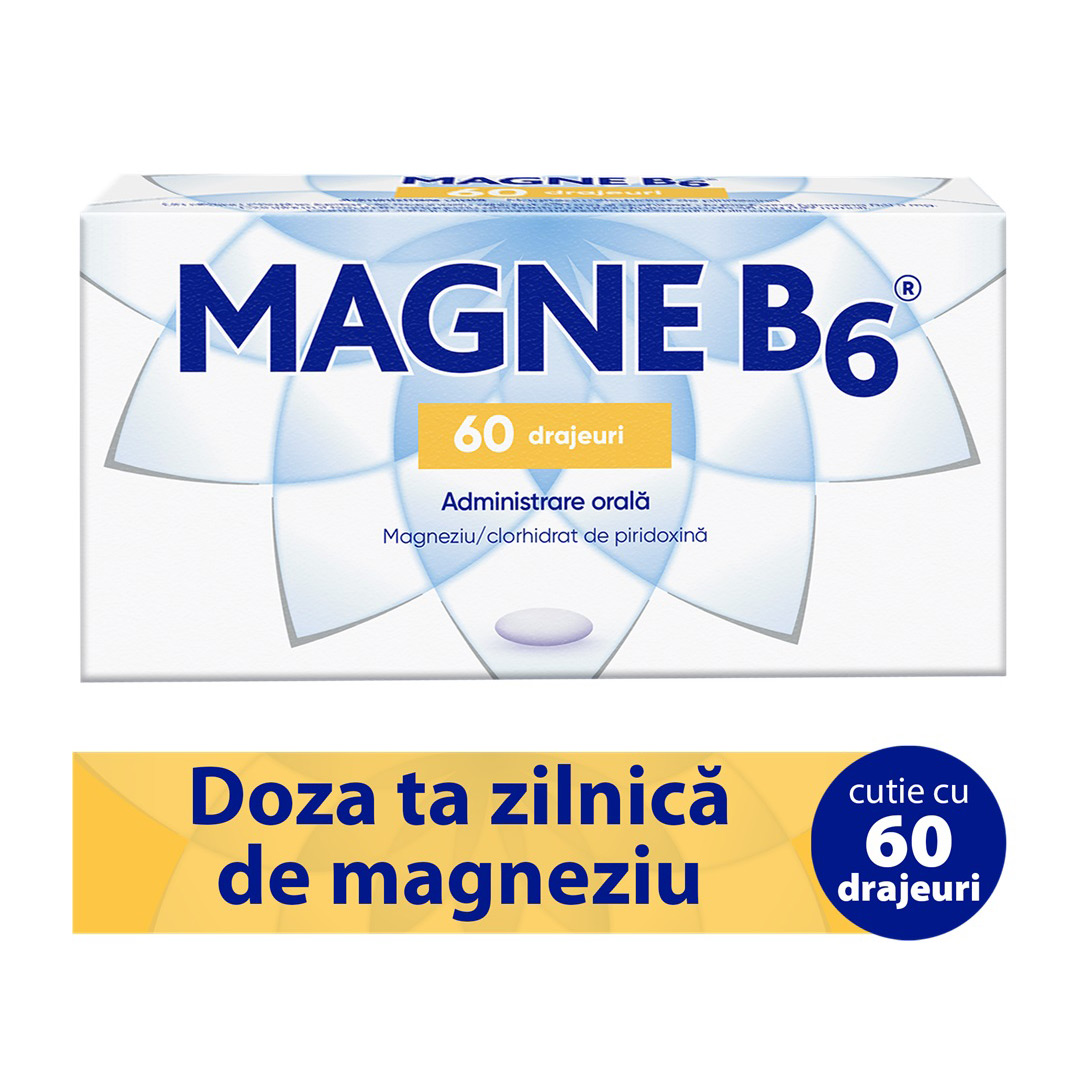 Magne B6, 60 drajeuri, Sanofi