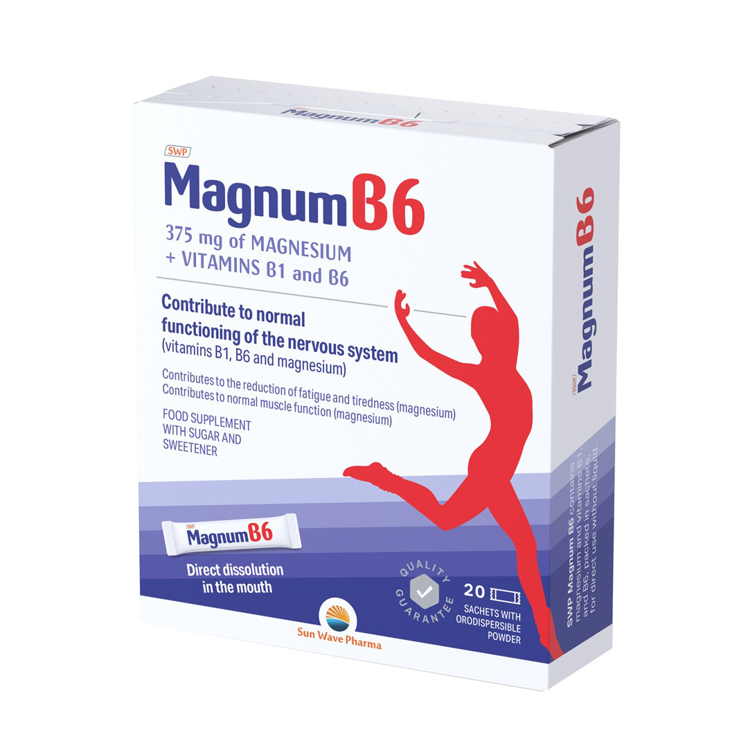 Magnum B6, 20 plicuri, Sun Wave Pharma