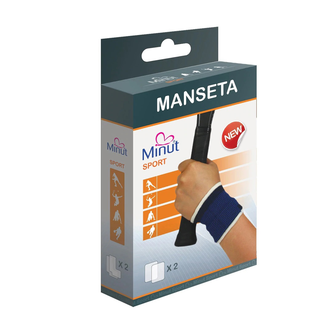 Manseta sport, marimea L, 2 bucati, Minut