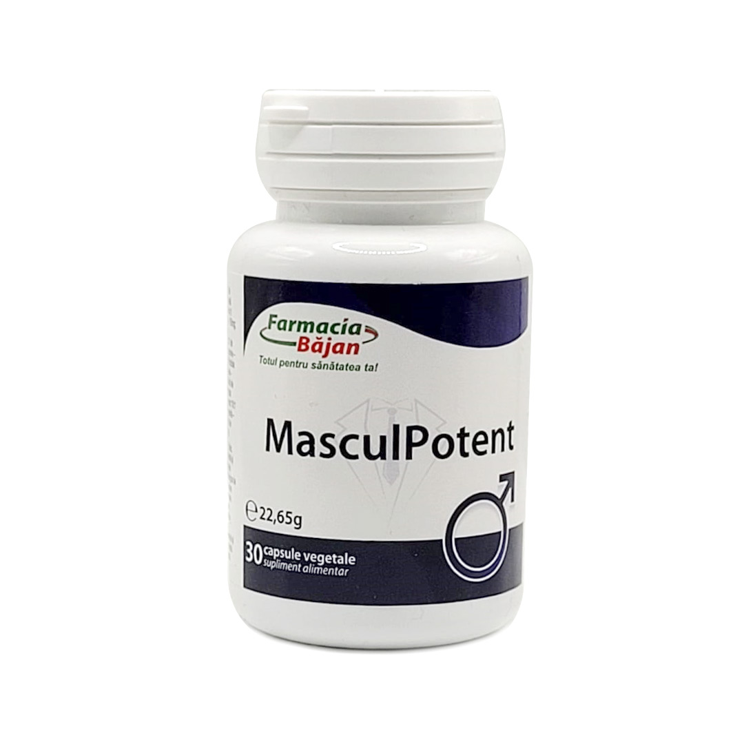 Masculopotent, 30 capsule vegetale, Farmacia Bajan