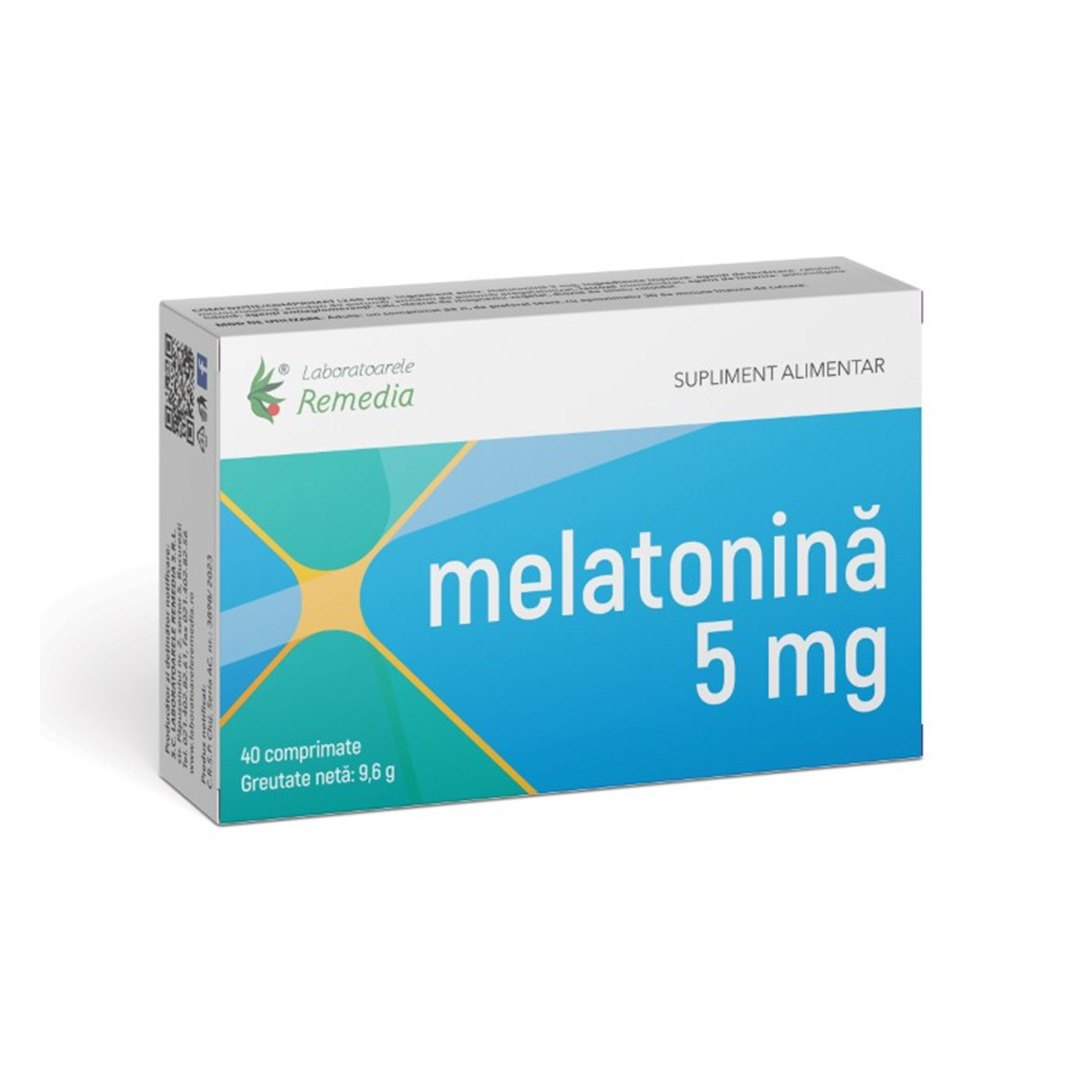 Melatonina, 5 mg, 40 comprimate, Remedia