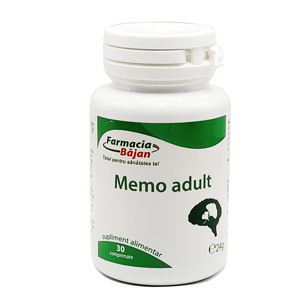 Memo adult, 30 comprimate, Farmacia Bajan