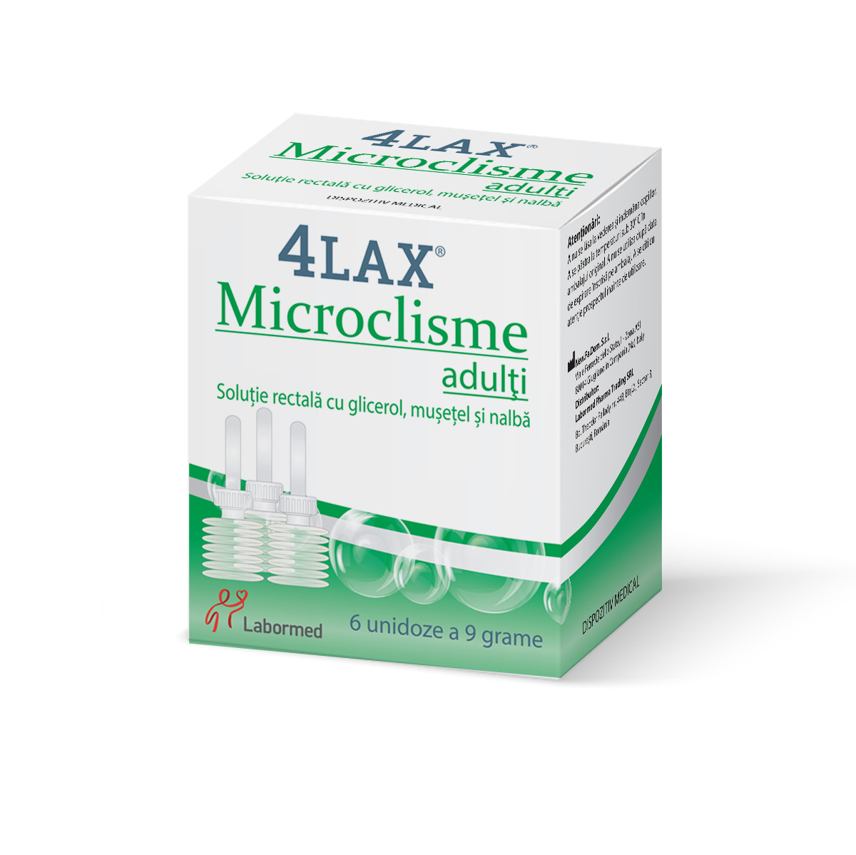 Microclisme adulti 4Lax, 6 unidoze x 9 g, Solacium Pharma