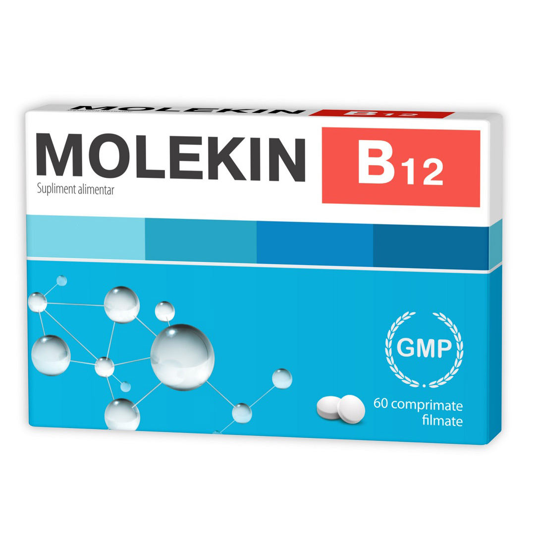 Molekin B12, 60 comprimate filmate, Zdrovit