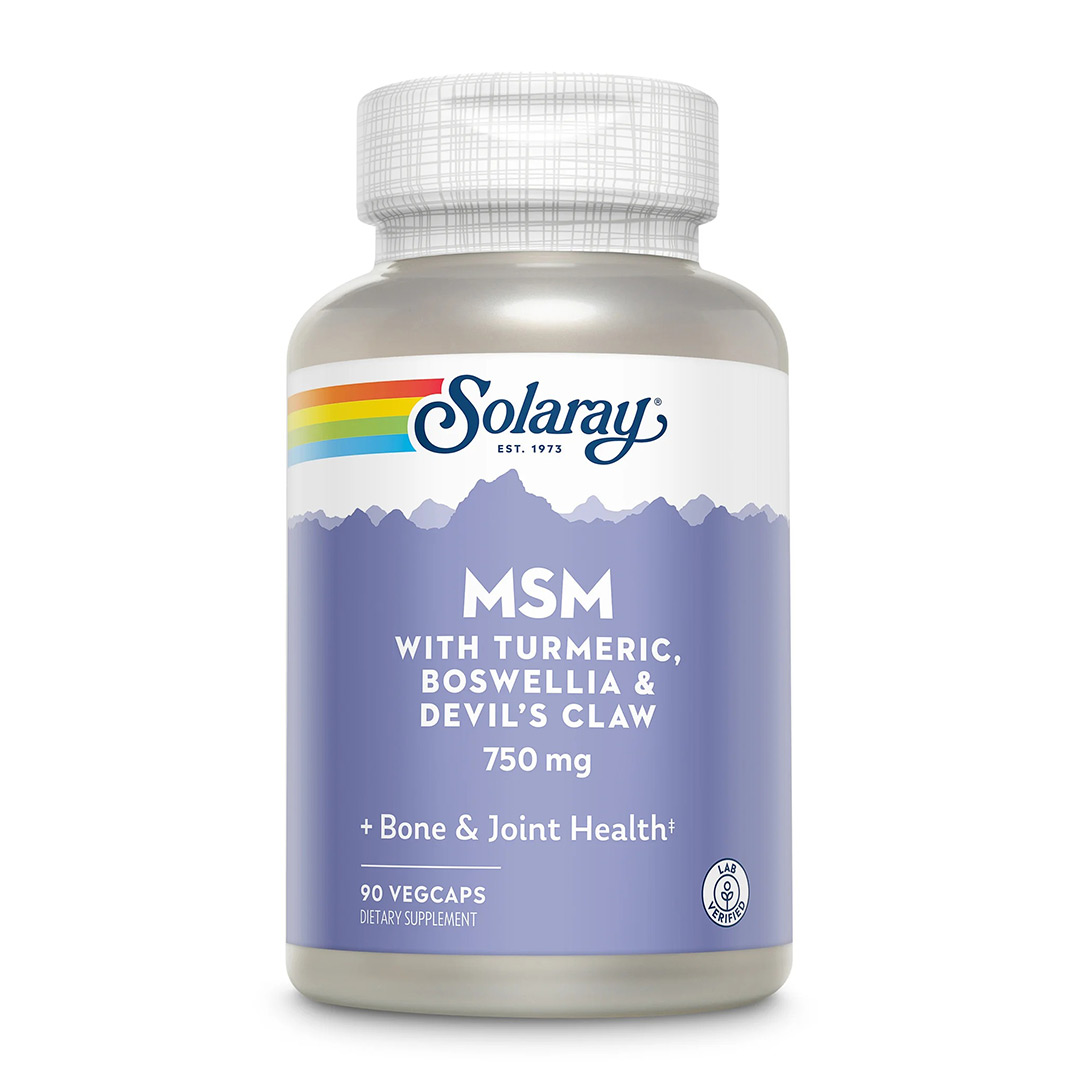 MSM 750 mg Solaray, 90 capsule vegetale, Secom