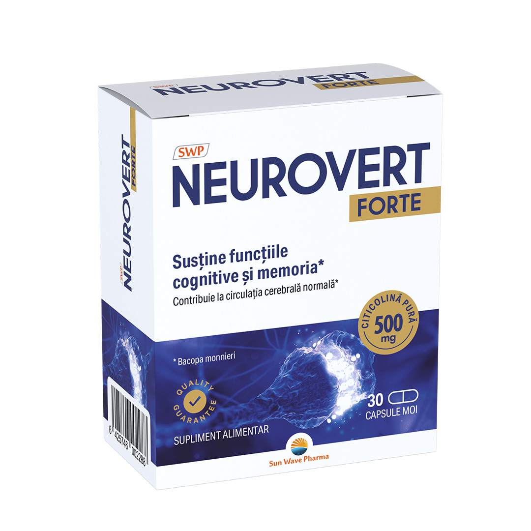 Neurovert Forte, 30 capsule moi, Sun Wave Pharma