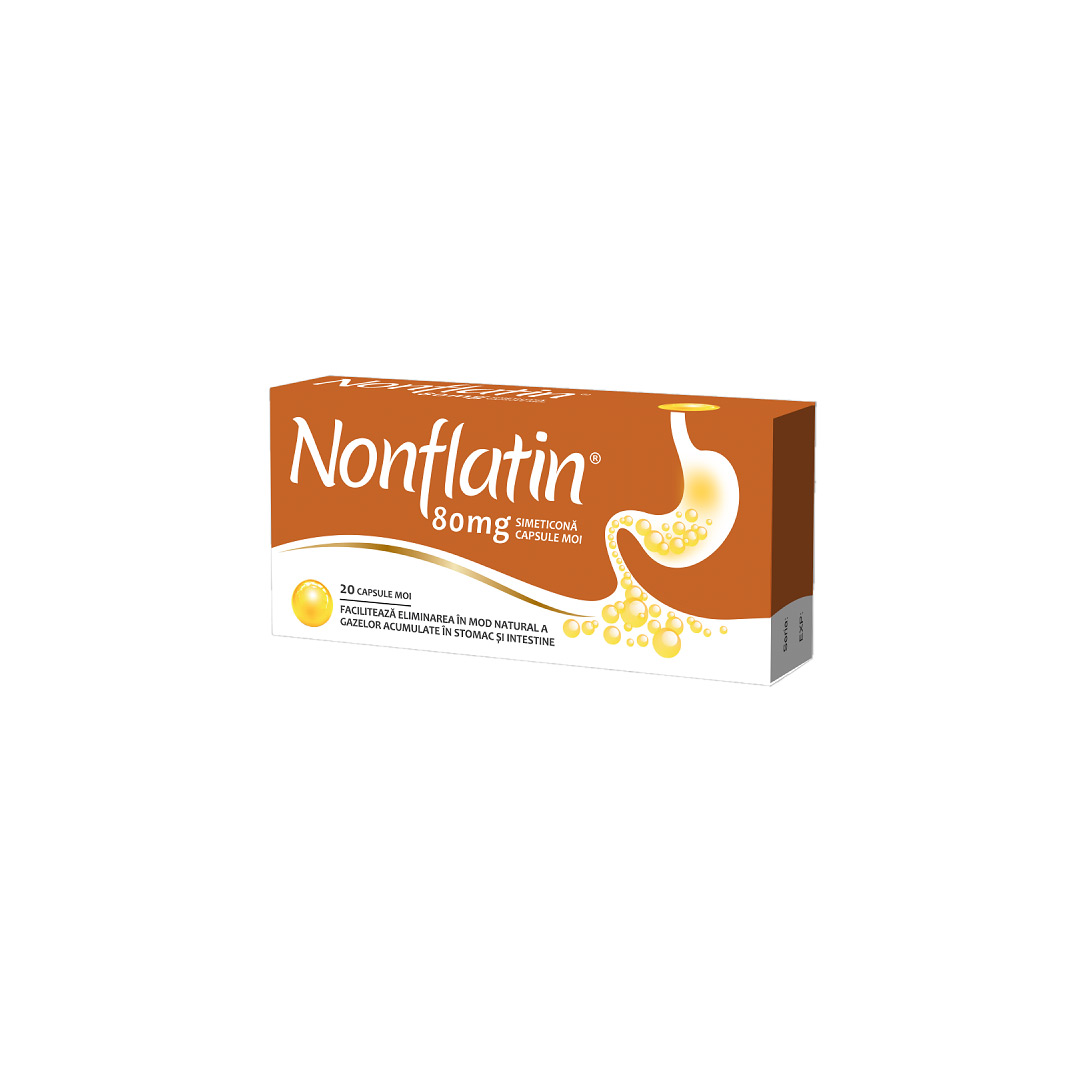 Nonflatin, 80 mg, 20 capsule moi, Biofarm