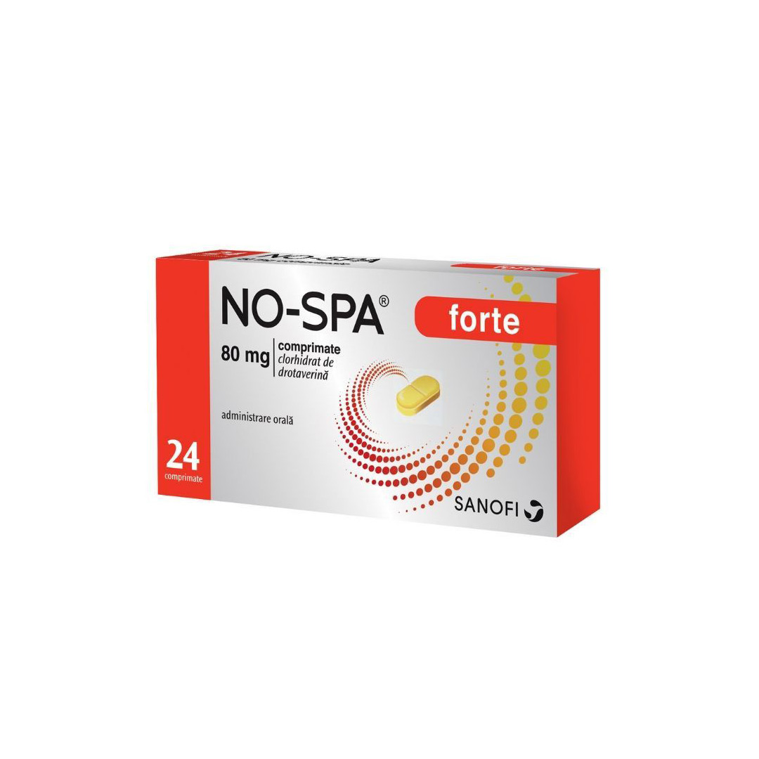 No-Spa Forte 80 mg, 24 comprimate