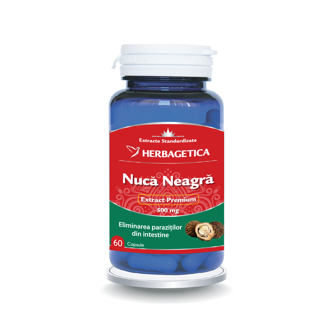 Nuca neagra, 60 capsule, Herbagetica