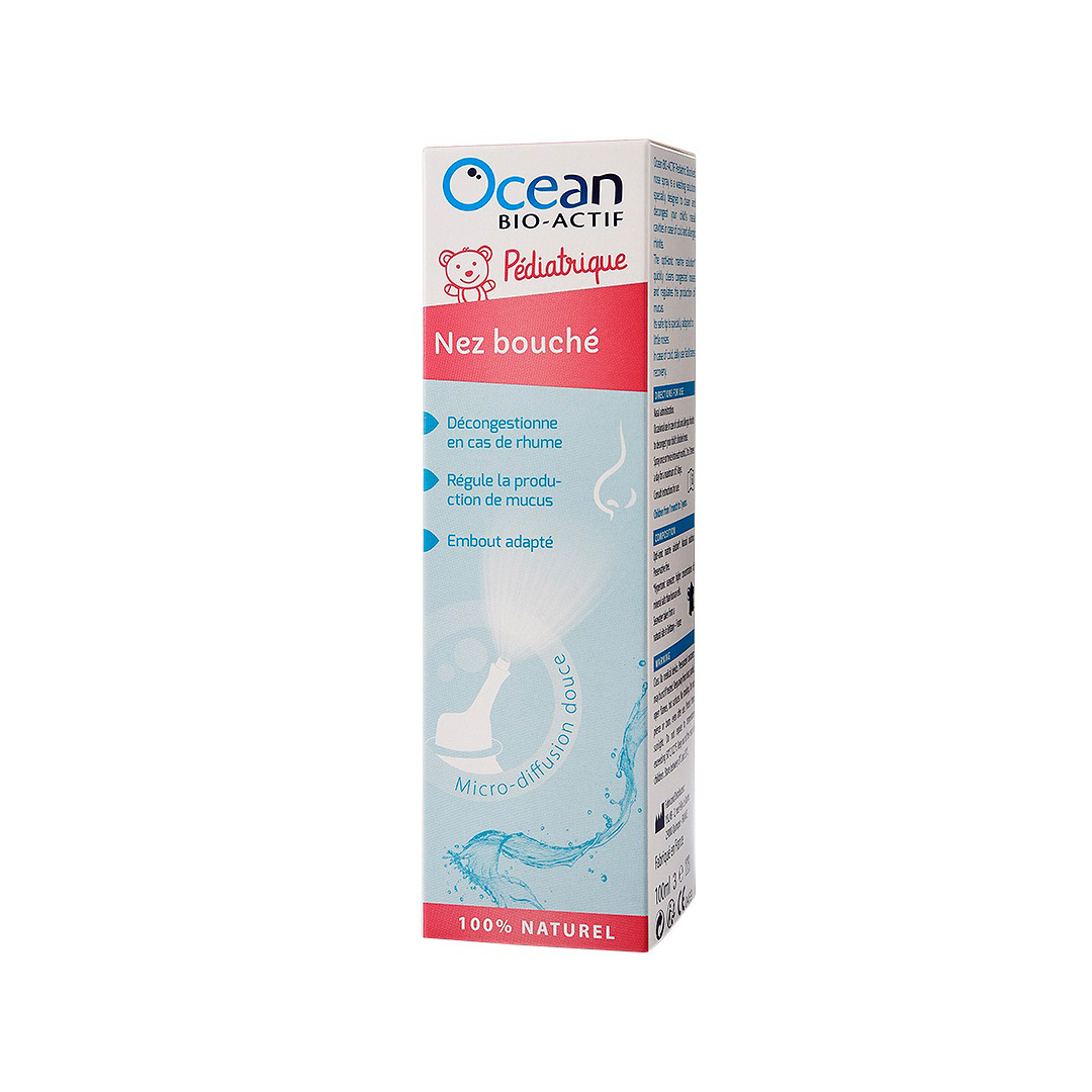 Ocean BIO-ACTIF Pediatric Nas infundat, Apa de mare hipertonica pentru copii, 100 ml, Yslab