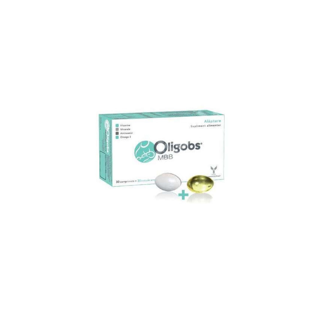 Oligobs Alaptare MBB Omega 3, 30 comprimate + 30 capsule, Laboratoire CCD