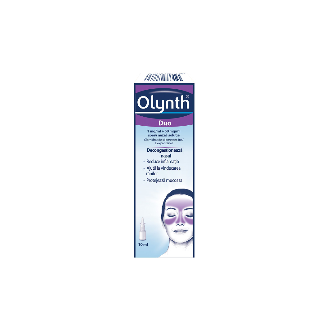 Olynth Duo, 1 mg/ml+50 mg/ml spray nazal, solutie, 10 ml, Johnson & Johnson