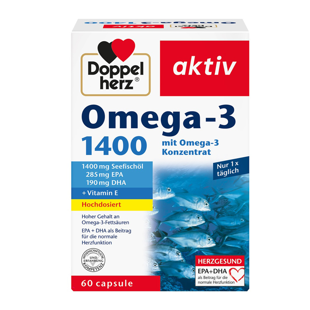 Omega 3, 1400 mg, 60 capsule, Doppelherz