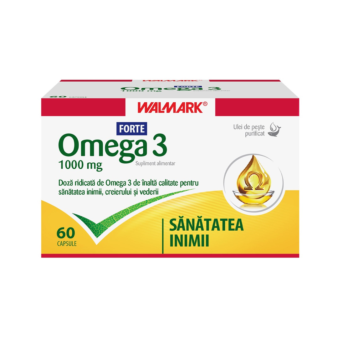 Omega 3 Forte, 1000 mg, 60 capsule, Walmark