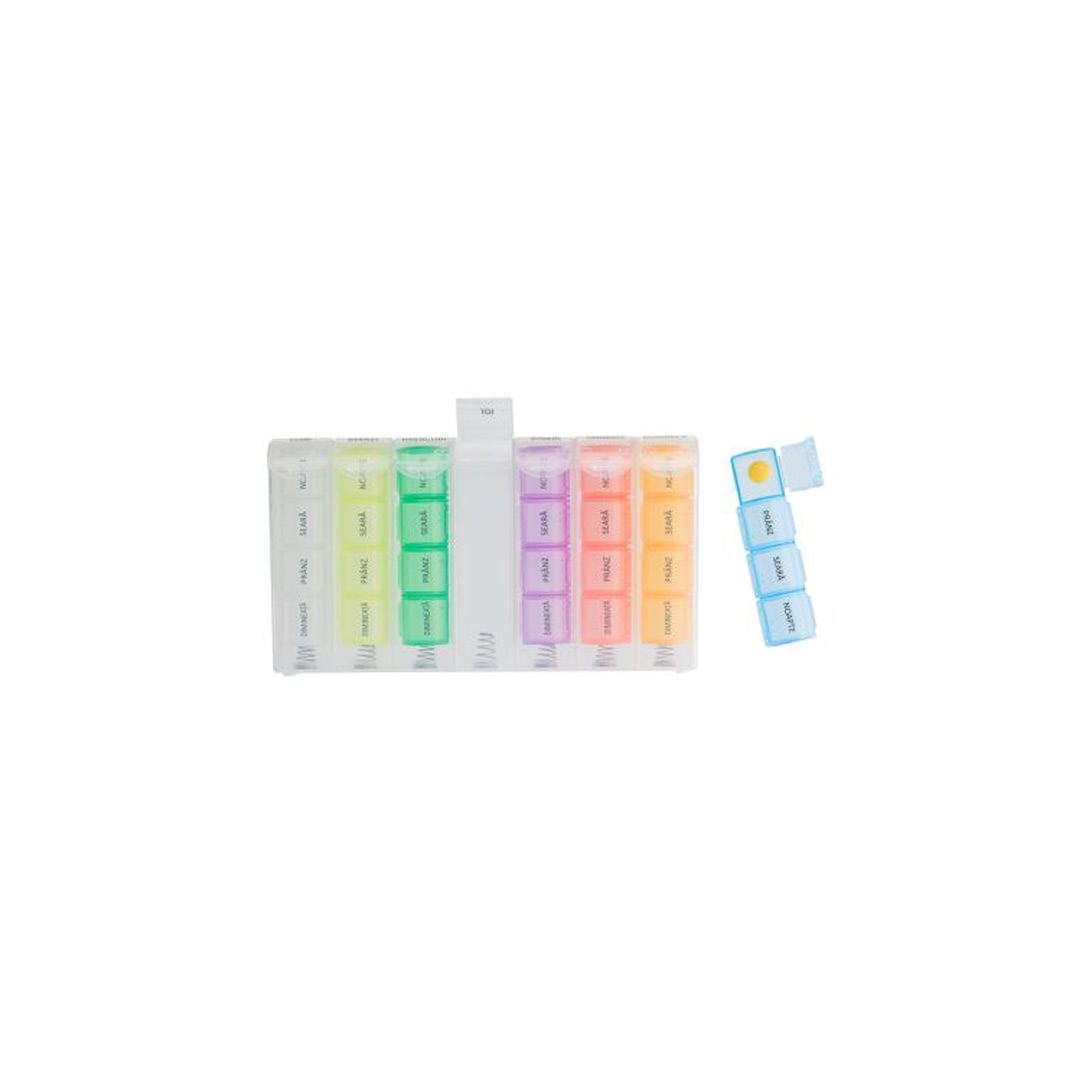 Organizator medicamente format din 28 de casete colorate 4/7, Business Partner