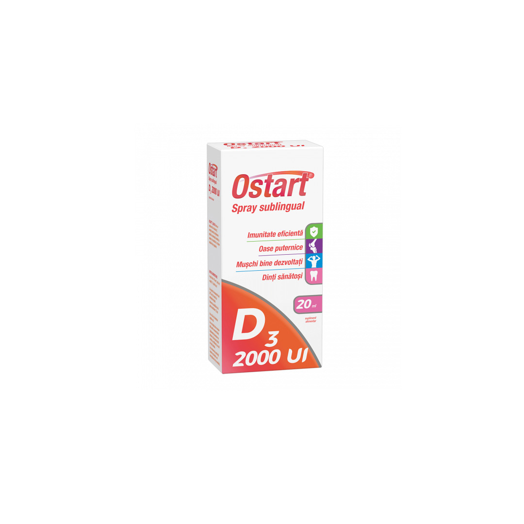 Ostart D3 2000UI, spray sublingual, 20 ml, Fiterman