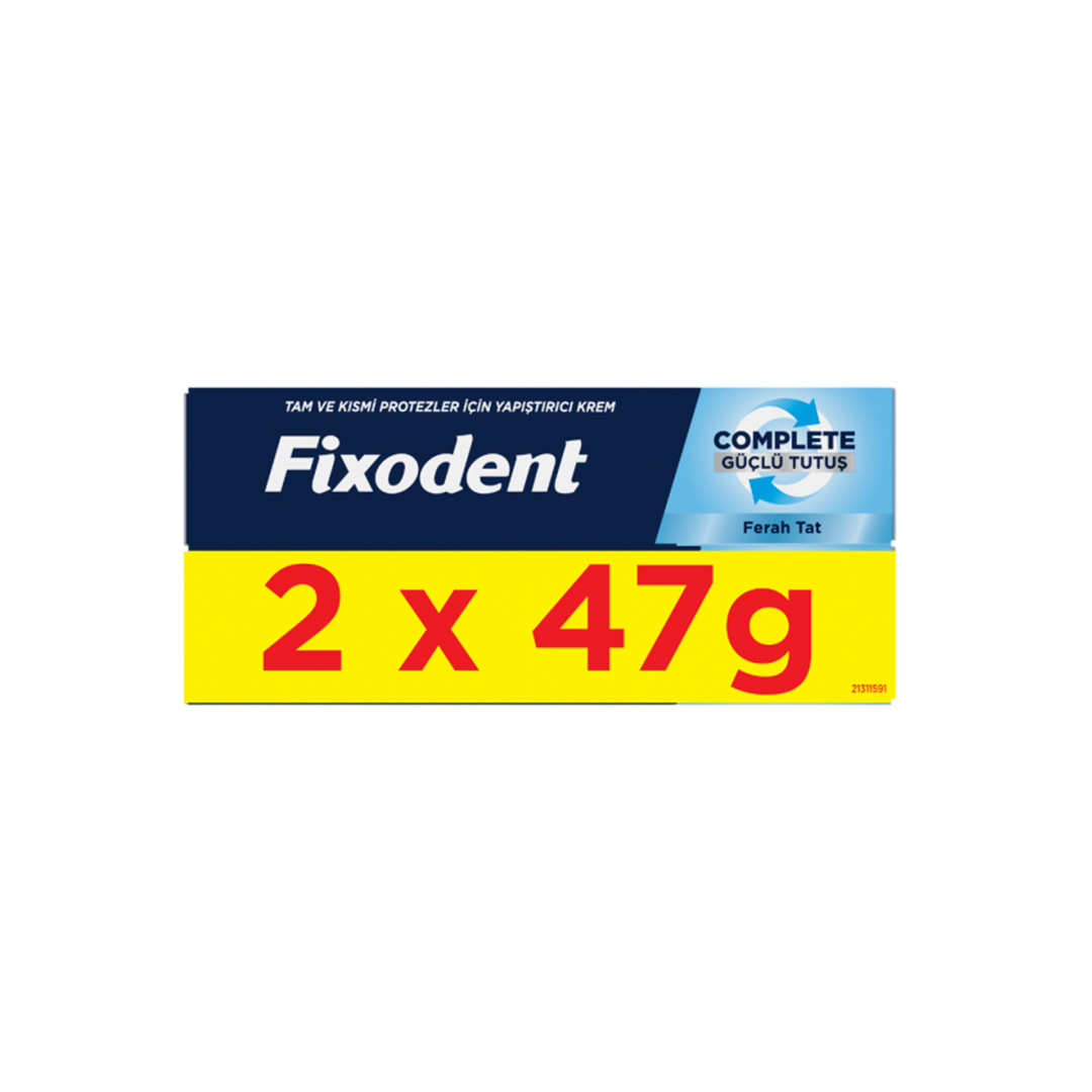Pachet: Adeziv pentru proteza dentara Complete Fresh, 2 x 47 g, Fixodent