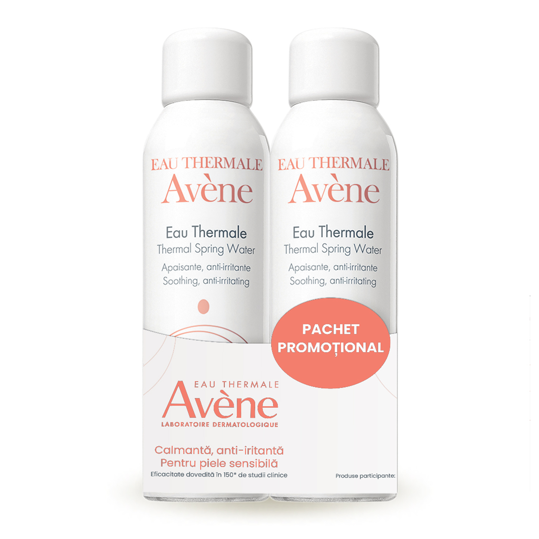 Pachet Apa termala spray, 150 ml + 150 ml, Avene