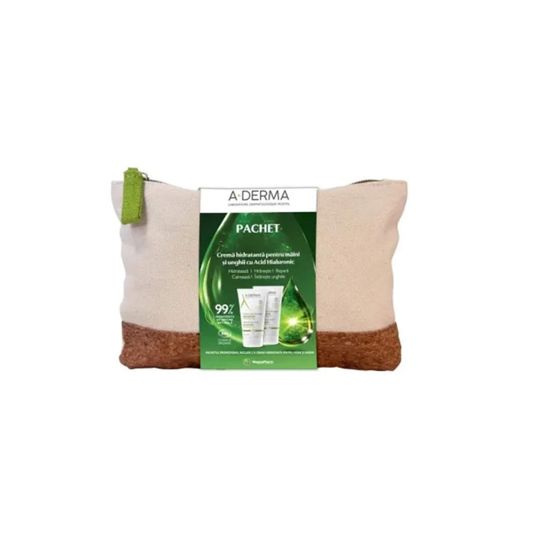 Pachet: Crema de maini si unghii, 2 x 50 ml, A-Derma