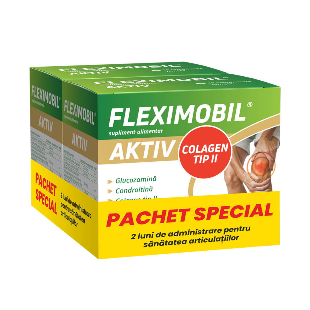 Pachet: Fleximobil Aktiv, 2 x 60 comprimate filmate, Fiterman