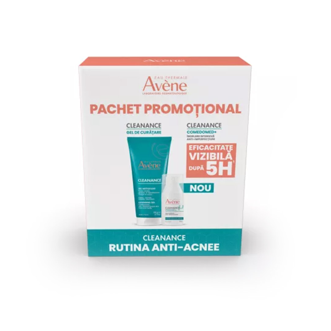 Pachet: Gel de curatare si Comedomed+ Cleanance, 200 + 30 ml, Avene