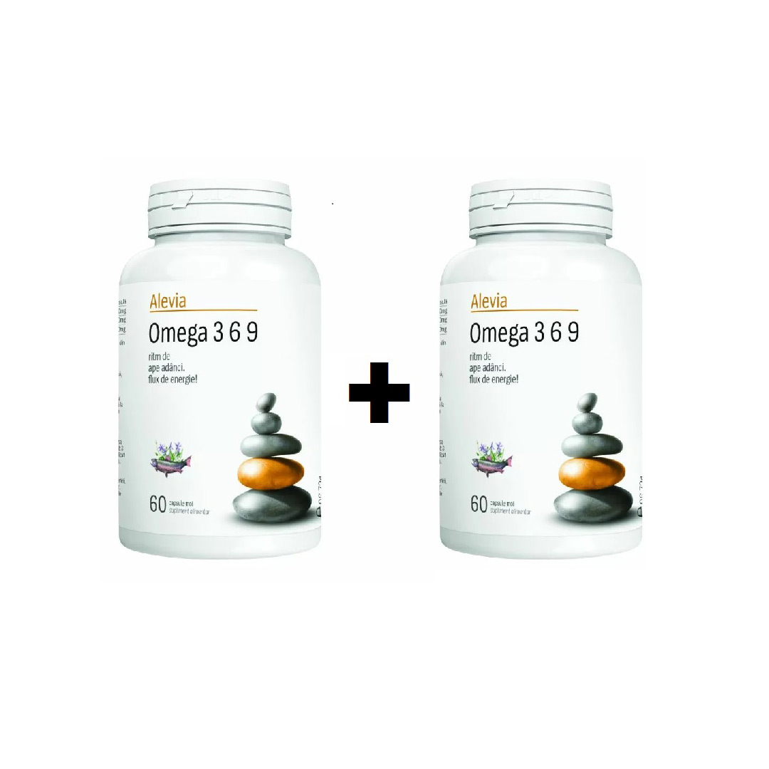 Pachet: Omega 3 6 9, 60 + 60 capsule, Alevia