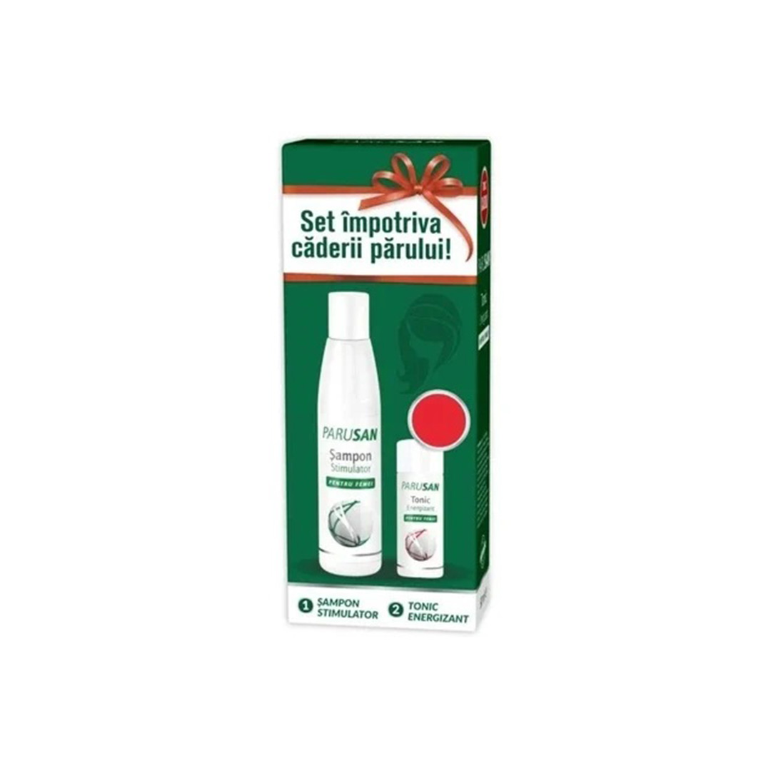 Pachet: Parusan Sampon stimulator, 200 ml + Tonic energizant, 50 ml, Zdovit