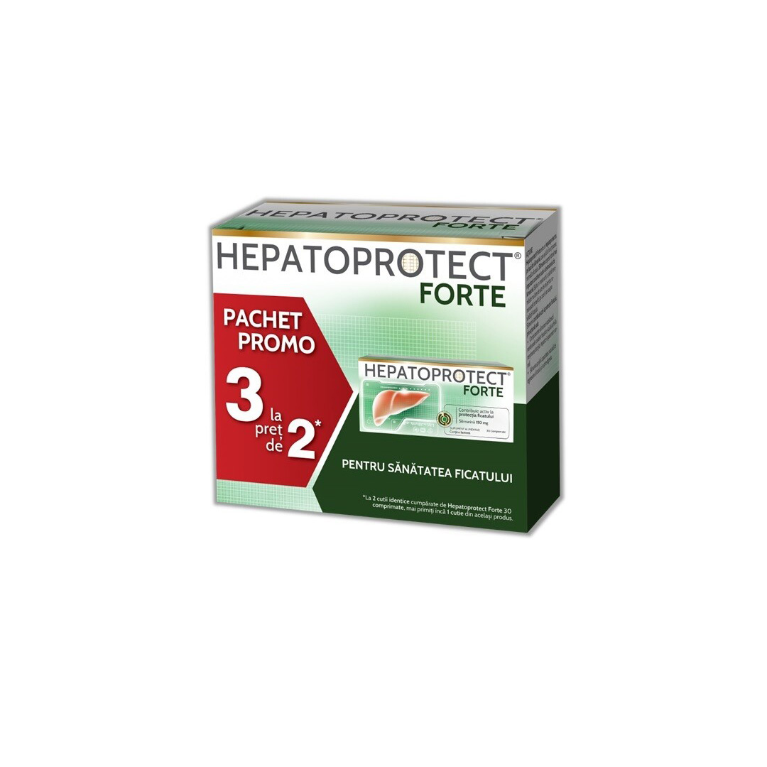 Pachet Promo 2+1: Hepatoprotect Forte, 30 comprimate