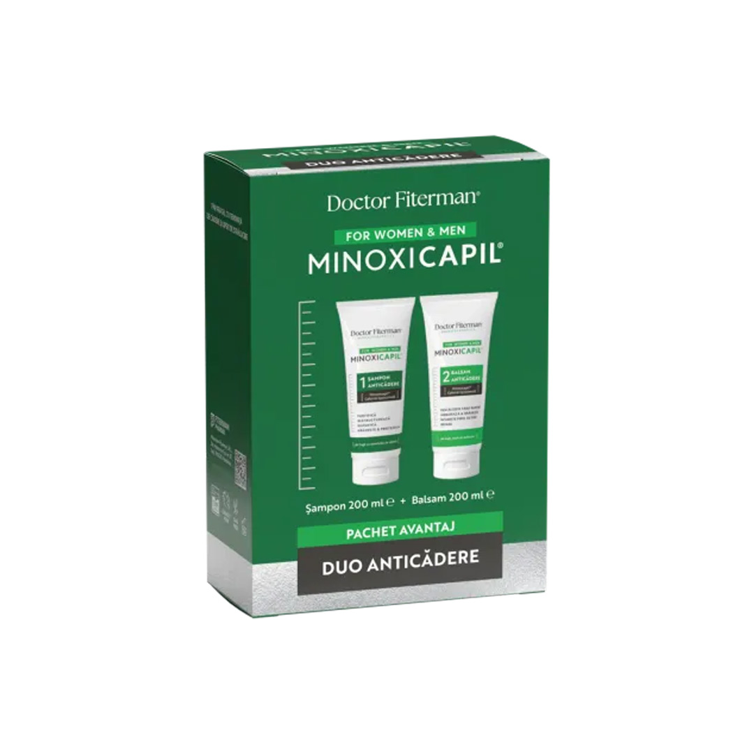 Pachet: Sampon, 200 ml + Balsam, 200 ml Minoxicapil, Doctor Fiterman