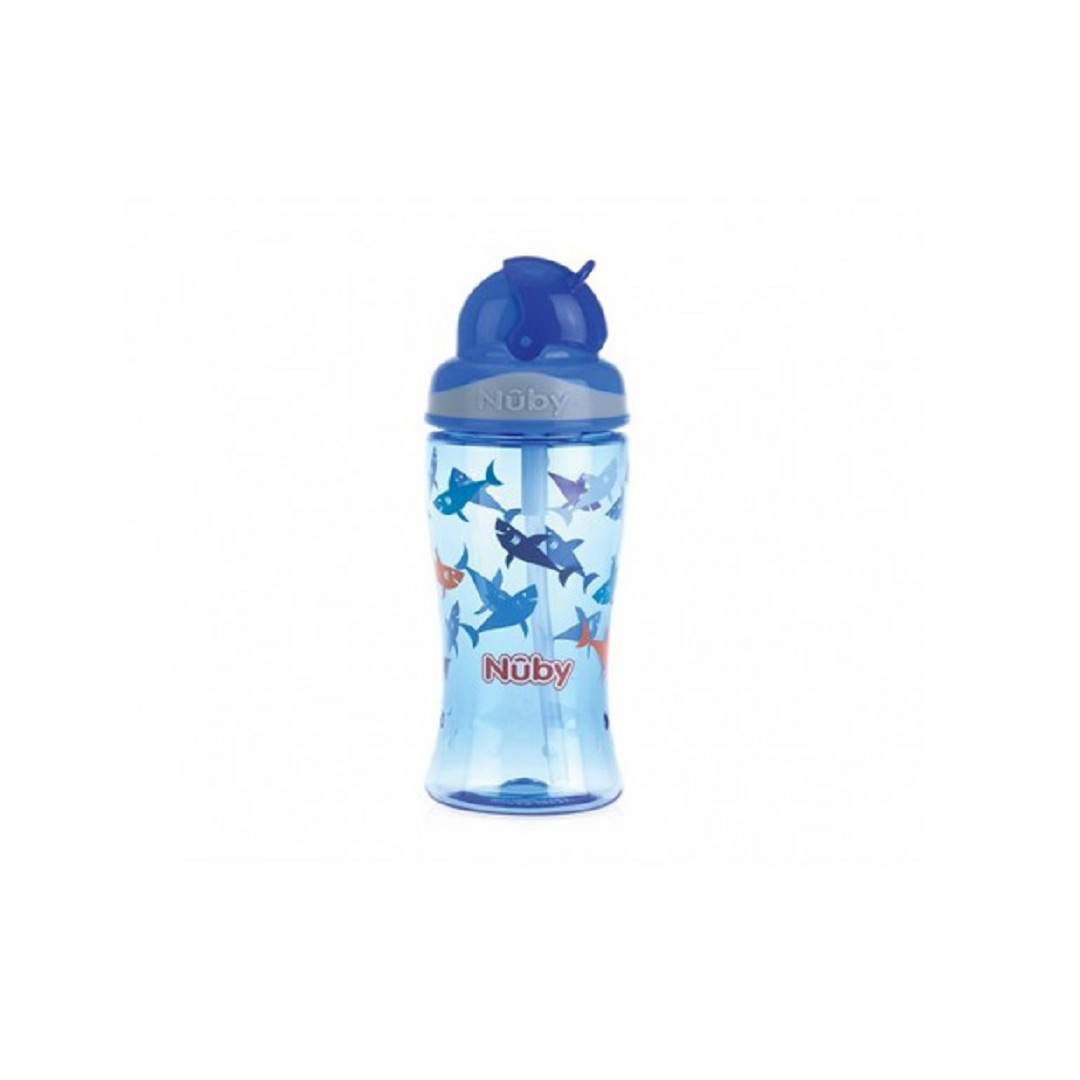 Pahar cu pai flip-it din Tiran, +3 ani, 360 ml, Nuby