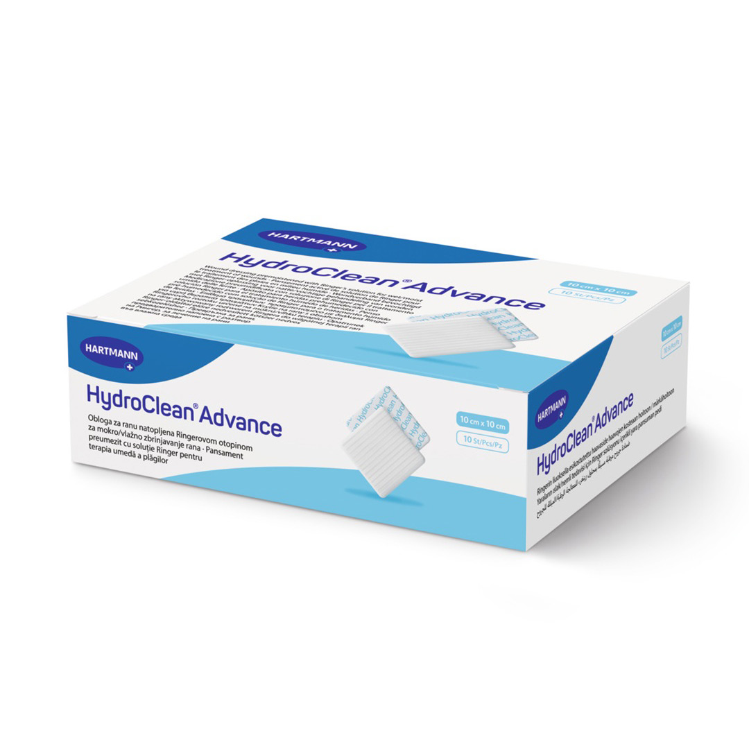 Pansament activat pentru terapia umeda HydroClean Advance, 10 x 10 cm, 10 bucati, Hartmann