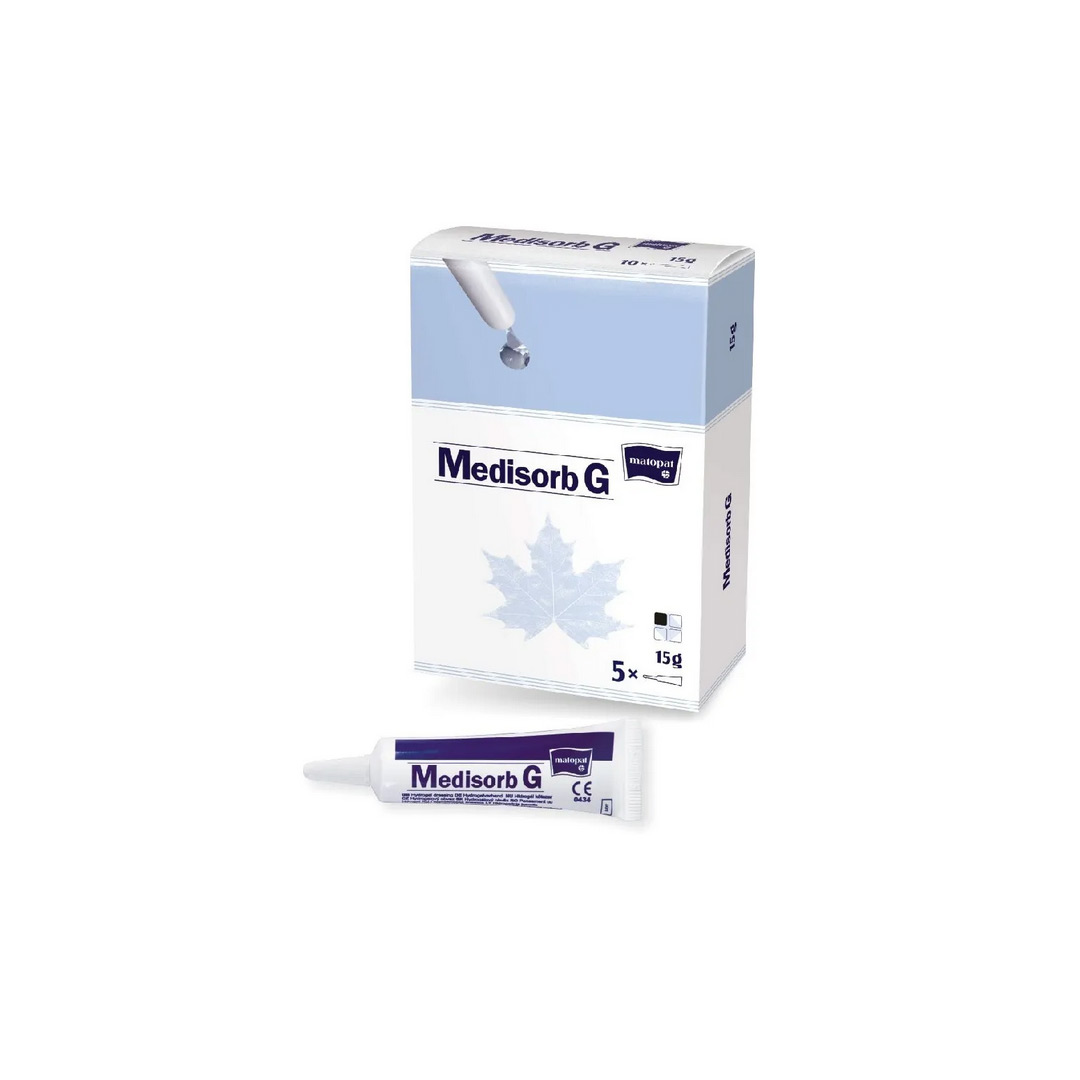 Pansament tip hidrogel, steril, Medisorb G, 15 gr, 5 bucati, Matopat